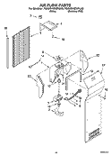 AIR FLOW PARTS, OPTIONAL PARTS Diagram and Parts List for 7GS2SHEXPQ00  Whirlpool Refrigerator