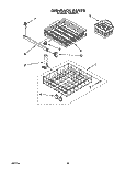 DISHRACK Diagram and Parts List for TUD3000Y1  Whirlpool Dishwasher