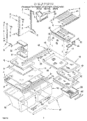 SHELF, LIT/OPTIONAL Diagram and Parts List for ET25DQRDB01  Whirlpool Refrigerator