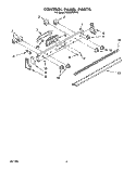 CONTROL PANEL Diagram and Parts List for RS363PXYH0  Whirlpool Range