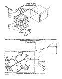 UNIT, WIRING HARNESS Diagram and Parts List for KEBI171XWH0  KitchenAid Wall Oven