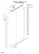 CABINET TRIM Diagram and Parts List for KSSS36DBW00  KitchenAid Refrigerator
