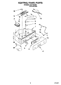 CONTROL PANEL PARTS Diagram and Parts List for KUIC15NRSS0  KitchenAid Ice Maker
