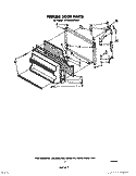 FREEZER DOOR Diagram and Parts List for ET18MKXPWR1  Whirlpool Refrigerator