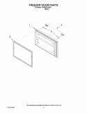 FREEZER DOOR PARTS Diagram and Parts List for GX5SHDXVB03  Whirlpool Refrigerator