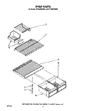 SHELF Diagram and Parts List for ET18JMYSM00  Whirlpool Refrigerator