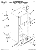 CABINET PARTS Diagram and Parts List for GR2SHWXVS00  Whirlpool Refrigerator