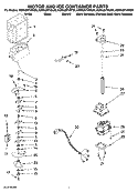 MOTOR AND ICE CONTAINER PARTS Diagram and Parts List for KSRK25FVMK00  KitchenAid Refrigerator