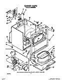 SECTION Diagram and Parts List for LE6880XSW1  Whirlpool Dryer
