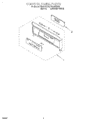 CONTROL PANEL, LITERATURE Diagram and Parts List for RS696PXGQ0  Whirlpool Range