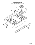 Part Location Diagram of 4371879 Whirlpool COOKTOP