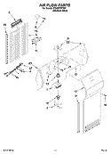 AIR FLOW PARTS Diagram and Parts List for CS22CFXTS01  Crosley Refrigerator