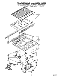 COMPARTMENT SEPARATOR Diagram and Parts List for ET18ZKXWW10  Whirlpool Refrigerator