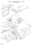 AIRFLOW AND CONTROL Diagram and Parts List for CA18WC90  Crosley Air Conditioner