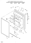 REFRIGERATOR DOOR Diagram and Parts List for GT22DMXGB01  Whirlpool Refrigerator