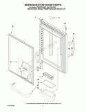 REFRIGERATOR DOOR PARTS Diagram and Parts List for KBRS20EVMS3  KitchenAid Refrigerator