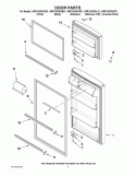 DOOR PARTS Diagram and Parts List for W8RXNGMWL01  Whirlpool Refrigerator