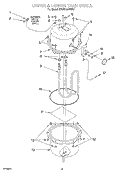 UPPER AND LOWER TANK SHELL Diagram and Parts List for KHWS160VWH7  KitchenAid Miscellaneous