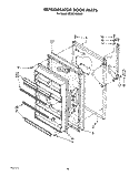 REFRIGERATOR DOOR, LIT/OPTIONAL Diagram and Parts List for RT20CKXWW01  Roper Refrigerator