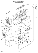 ICEMAKER, LITERATURE Diagram and Parts List for KSSS42QDX02  KitchenAid Refrigerator