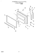 FREEZER DOOR, LIT/OPTIONAL Diagram and Parts List for 3XKVN600F02  Whirlpool Refrigerator