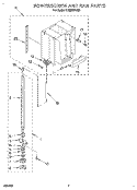 POWERSCREW AND RAM Diagram and Parts List for TU800SPDB0  Whirlpool Trash Compactor