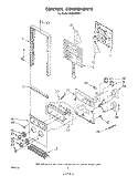 CONTROL COMPONENTS Diagram and Parts List for RM288PXP1  Whirlpool Microwave Oven Combo