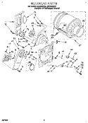 SECTION Diagram and Parts List for LEC6646AZ2  Whirlpool Dryer
