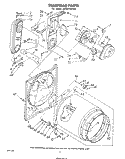 BULKHEAD Diagram and Parts List for LG7811XPW0  Whirlpool Dryer