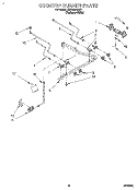 COOKTOP BURNER Diagram and Parts List for SF310PEAQ1  Whirlpool Range