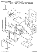 OVEN PARTS Diagram and Parts List for YKEBS107DM6  KitchenAid Wall Oven