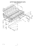 UPPER RACK AND TRACK Diagram and Parts List for 4KUDA220T2  KitchenAid Dishwasher