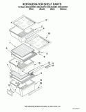 Part Location Diagram of W11527119 Whirlpool Shelf Stud