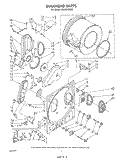 BULKHEAD , LITERATURE AND OPTIONAL Diagram and Parts List for LG4931XSW0  Whirlpool Dryer