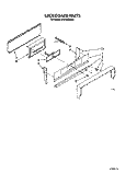 BACKGUARD Diagram and Parts List for SF3100ERW6  Whirlpool Range