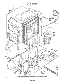 TUB, LITERATURE AND OPTIONAL Diagram and Parts List for DU9000XR5  Whirlpool Dishwasher