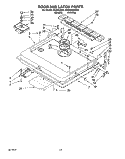 DOOR AND LATCH Diagram and Parts List for KUDH230B0  KitchenAid Dishwasher