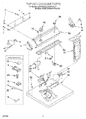 SECTION Diagram and Parts List for LER5636EZ3  Whirlpool Dryer