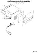 TOP GRILLE AND UNIT COVER PARTS Diagram and Parts List for KSSO48FTX02  KitchenAid Refrigerator