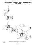 BRAKE, CLUTCH, GEARCASE, MOTOR AND PUMP Diagram and Parts List for LA3800XSW0  Whirlpool Washer