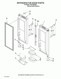 REFRIGERATOR DOOR PARTS Diagram and Parts List for KFCP22EXMP2  KitchenAid Refrigerator