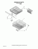 DISHRACK PARTS Diagram and Parts List for IWU22361  Inglis Dishwasher
