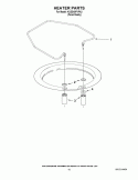 HEATER PARTS Diagram and Parts List for KUDS40FVPA3  KitchenAid Dishwasher