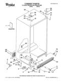 CABINET PARTS Diagram and Parts List for ED5KVEXVB06  Whirlpool Refrigerator