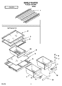 SHELF PARTS, OPTIONAL PARTS Diagram and Parts List for IST143300  Inglis Refrigerator