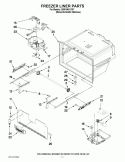 FREEZER LINER PARTS Diagram and Parts List for GI0FSAXVY07  Whirlpool Refrigerator