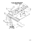LATCH AND VENT Diagram and Parts List for KEBI271YWH0  KitchenAid Wall Oven