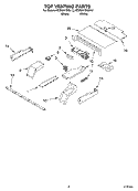 TOP VENTING Diagram and Parts List for KEBS247DBL12  KitchenAid Wall Oven