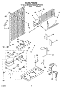UNIT PARTS Diagram and Parts List for ET8GTKXKQ03  Whirlpool Refrigerator