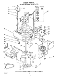 DRIVE Diagram and Parts List for LA5715XPW3  Whirlpool Washer